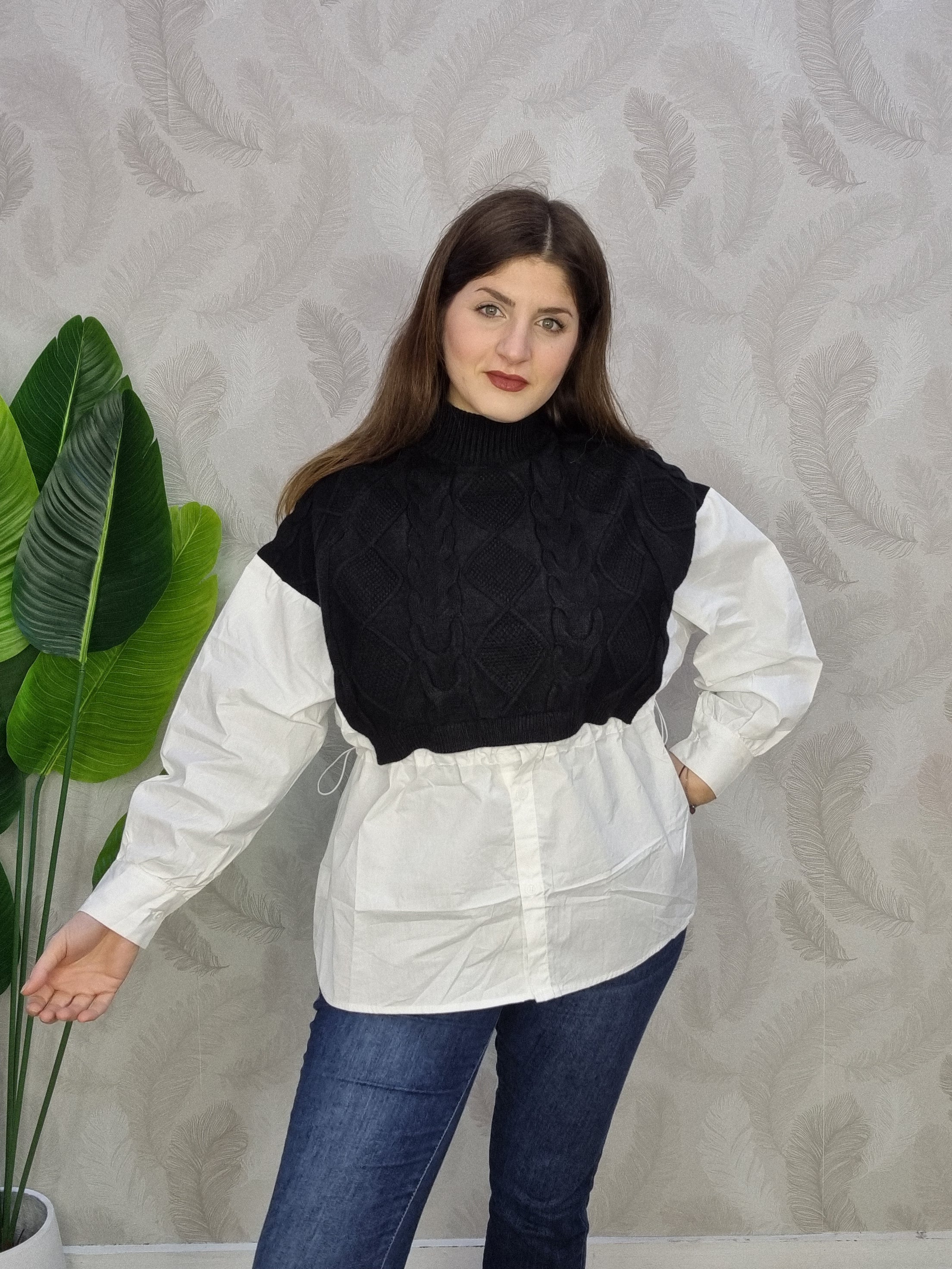 MAGLIONCINO CAMICIA CURVY