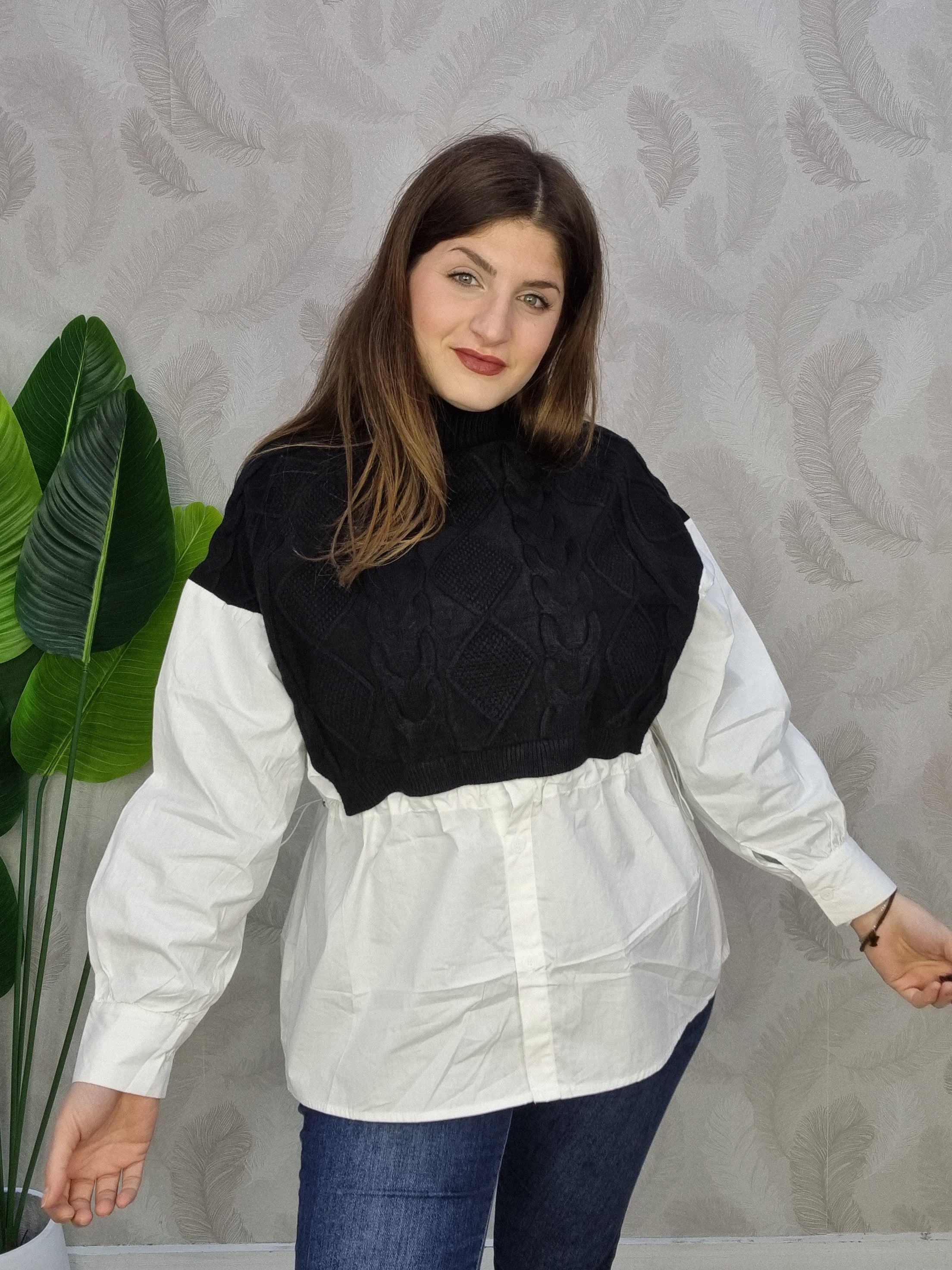 MAGLIONCINO CAMICIA CURVY