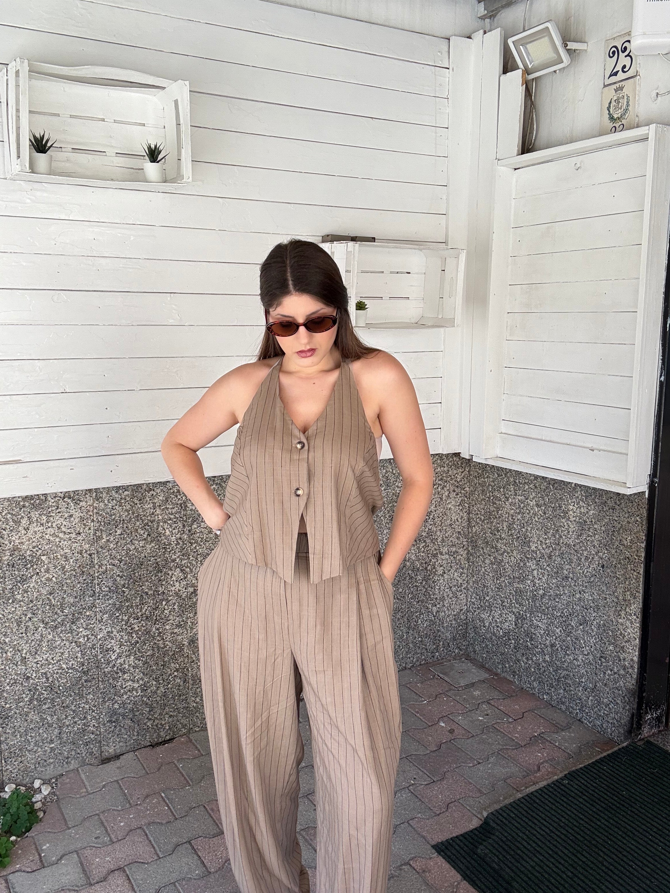 Coordinato gessato curvy ✨