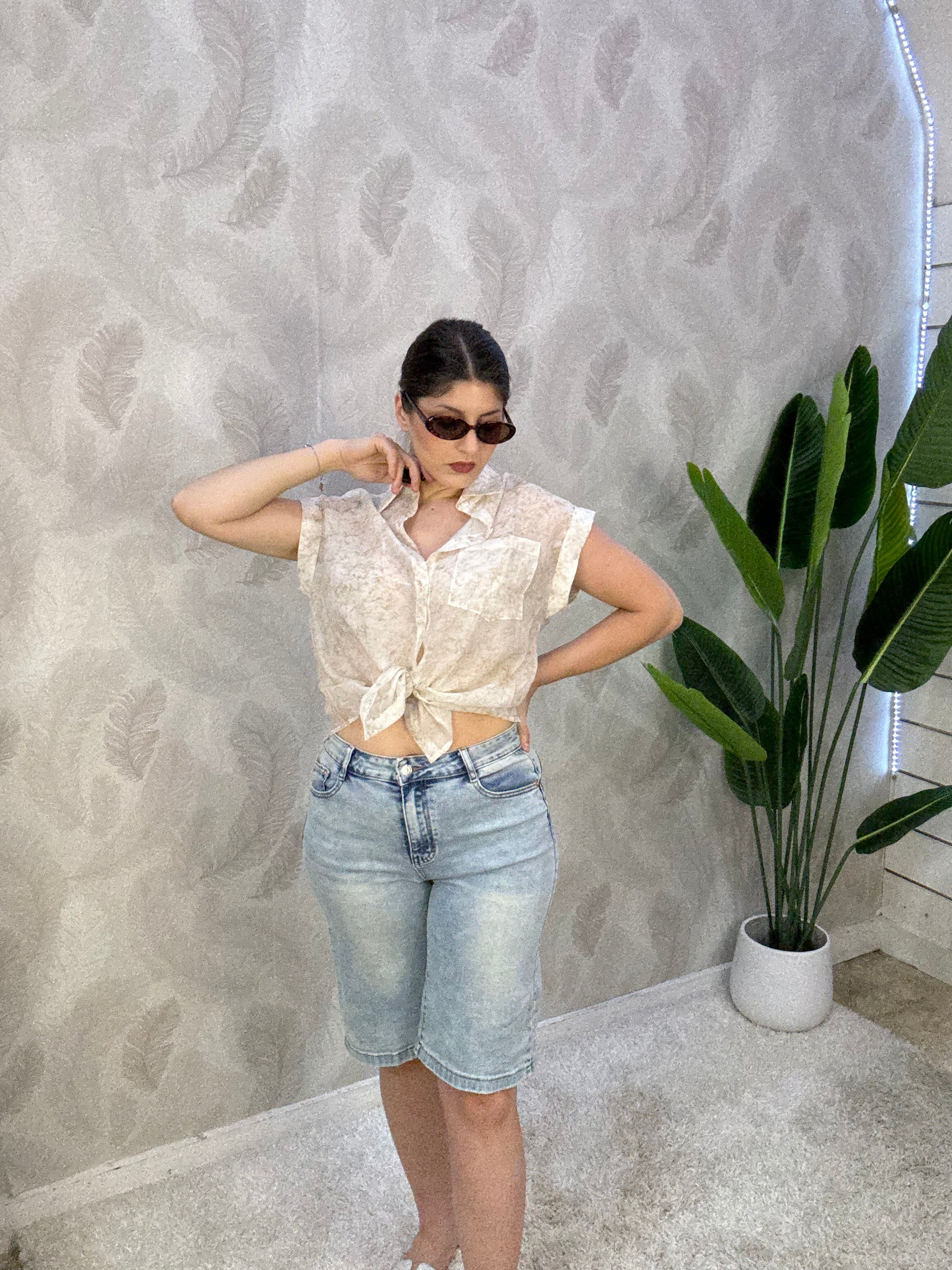 Bermuda jeans curvy✨
